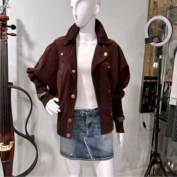 Marciano Y2K Goatskin Bomber Jacket - Picture 1 of 11